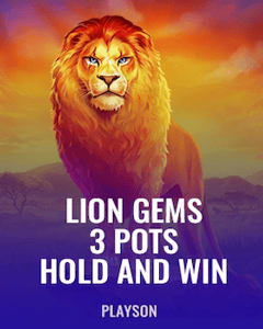 Lion Gems 3 Pots: Hold and Win