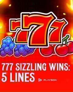 777 Sizzling Wins: 5 lines